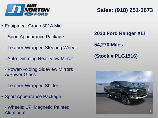 Used 2020 Ford Ranger XLT w/ Equipment Group 301A Mid image 11