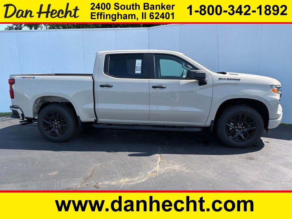 New 2026 Chevrolet Silverado 1500 Custom w/ Turbomax Blackout Package AWD/4WD image 1