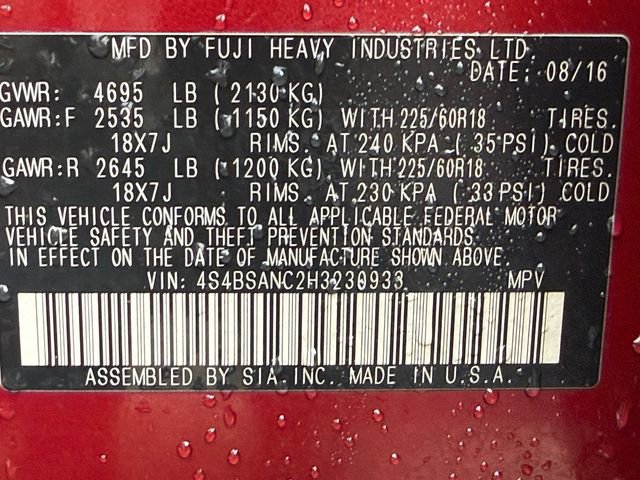 Used 2017 Subaru Outback 2.5i Limited image 42