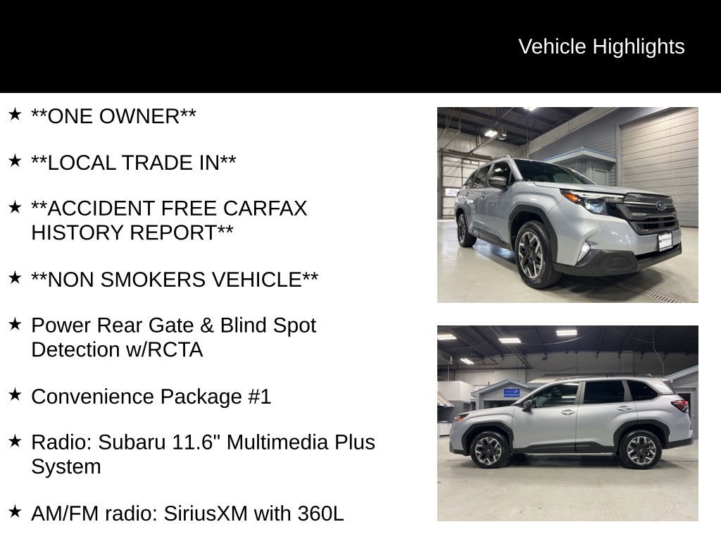 Certified 2025 Subaru Forester Premium w/ Convenience Package #1 image 8