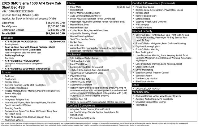 Used 2025 GMC Sierra 1500 AT4 w/ AT4 Premium Package AWD/4WD image 39