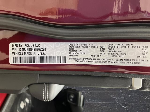 New 2025 Jeep Grand Cherokee L Limited w/ Black Appearance Package image 41