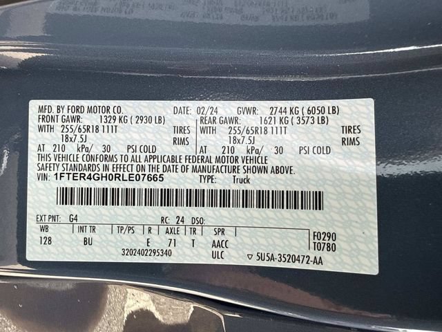 Used 2024 Ford Ranger XLT w/ Equipment Group 301A High RWD image 33