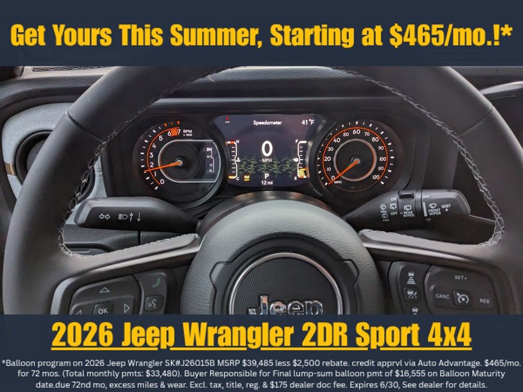 New 2026 Jeep Wrangler Sport AWD/4WD image 15