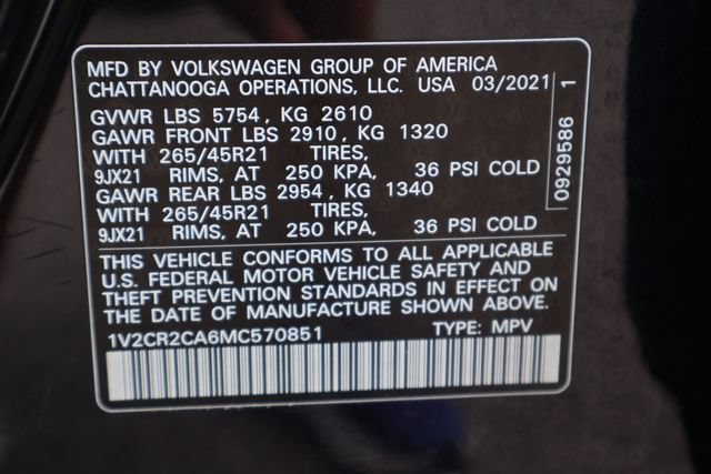 Used 2021 Volkswagen Atlas SEL R-Line FWD image 30
