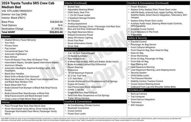 Used 2024 Toyota Tundra SR5 RWD image 5