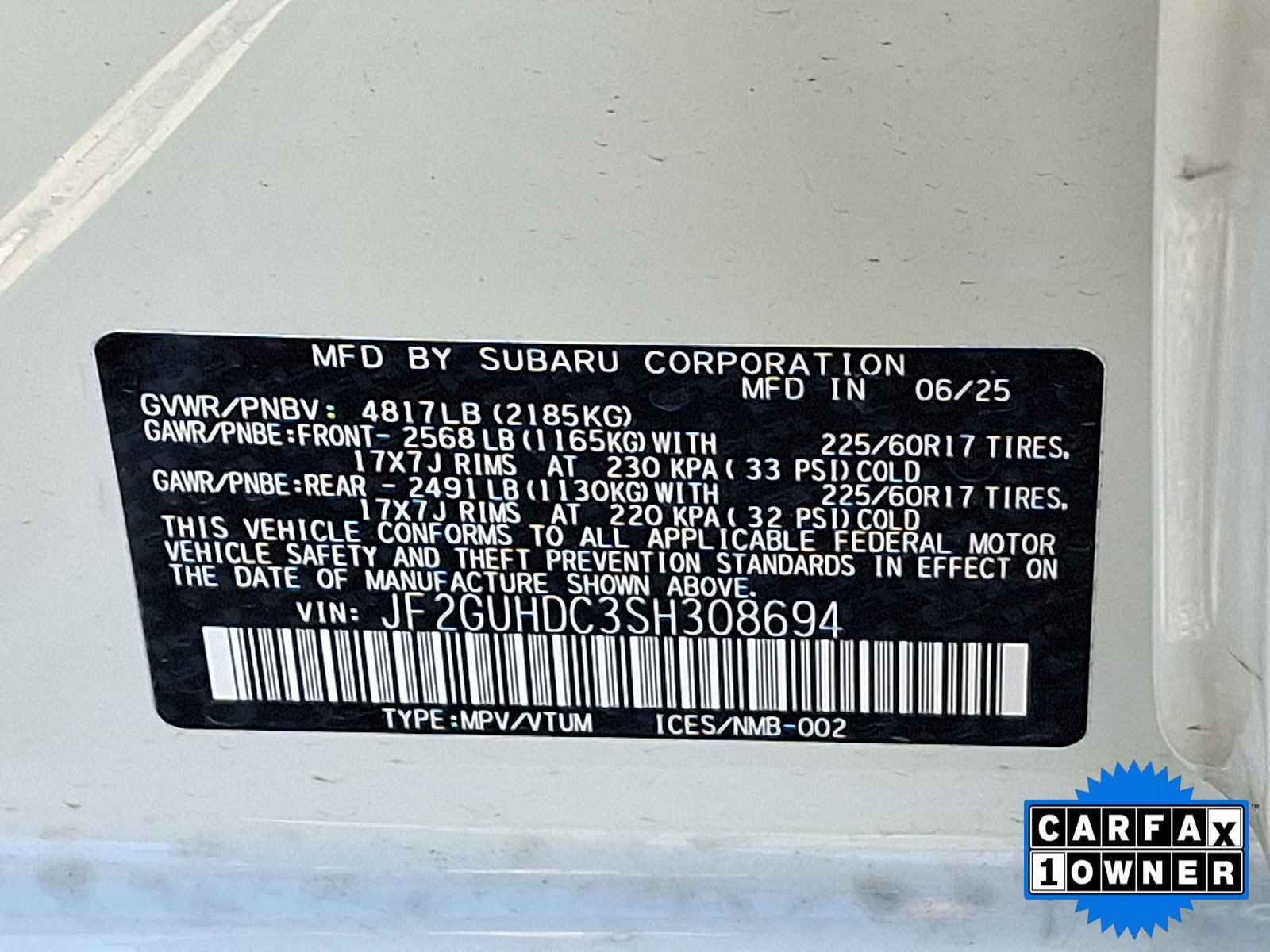 Certified 2025 Subaru Crosstrek 2.0i Premium AWD/4WD image 55