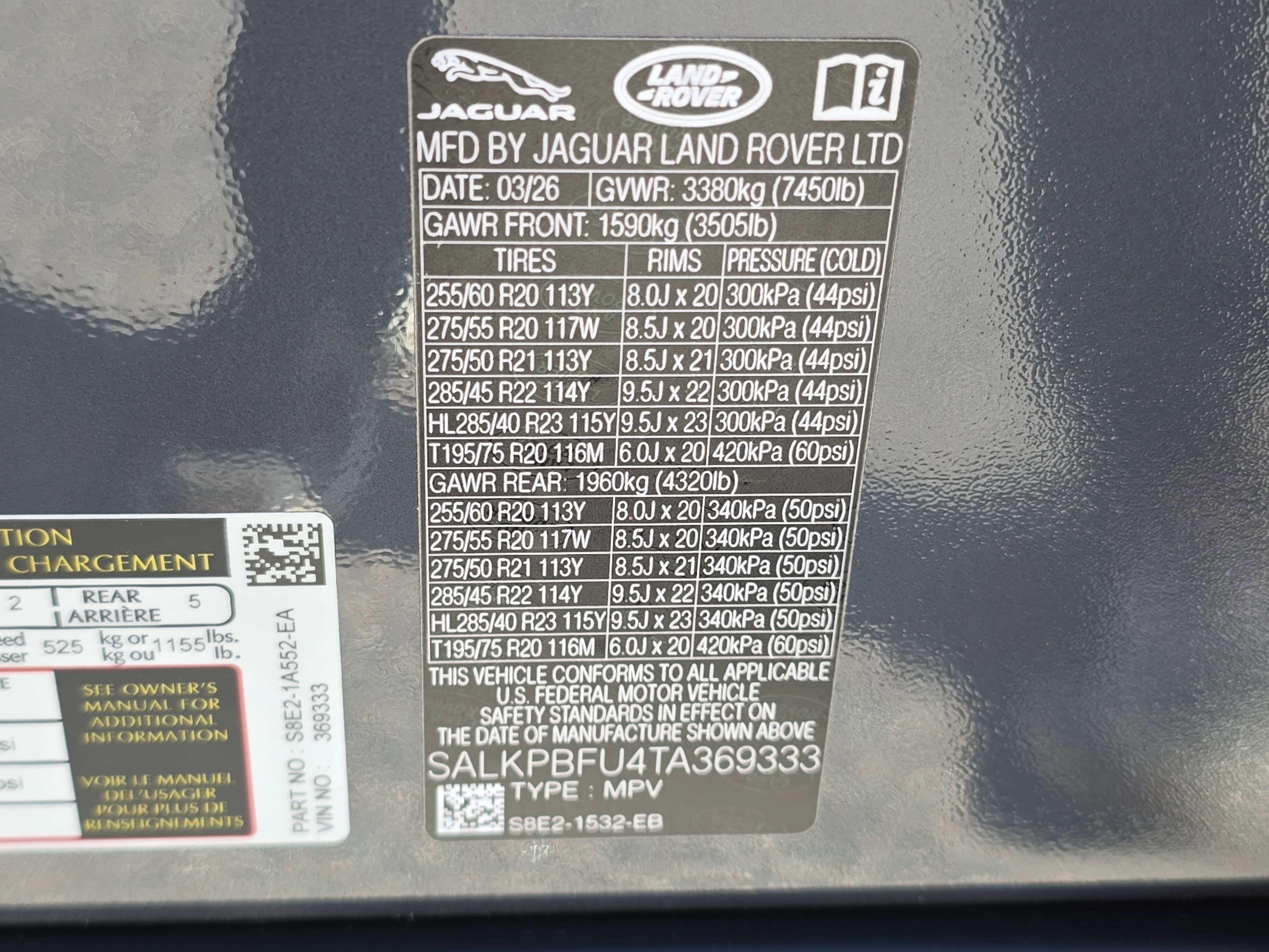 New 2026 Land Rover Range Rover Long Wheelbase SE AWD/4WD image 36