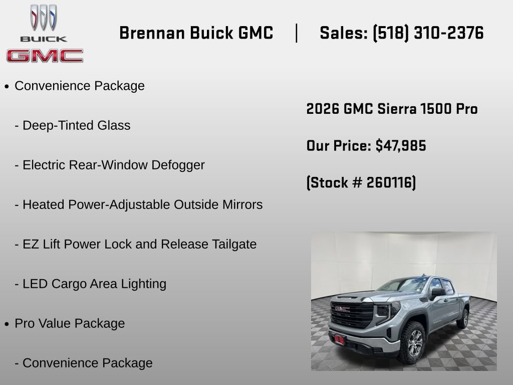 New 2026 GMC Sierra 1500 Pro w/ Pro Value Package AWD/4WD image 6