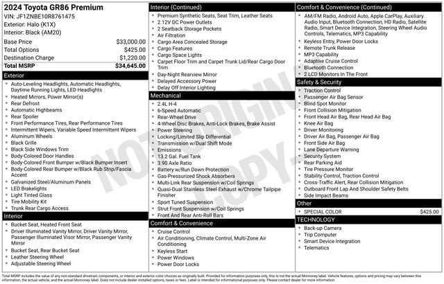 Used 2024 Toyota GR86 Premium RWD image 11