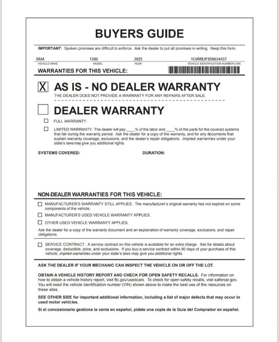 Used 2025 RAM 1500 Laramie image 27