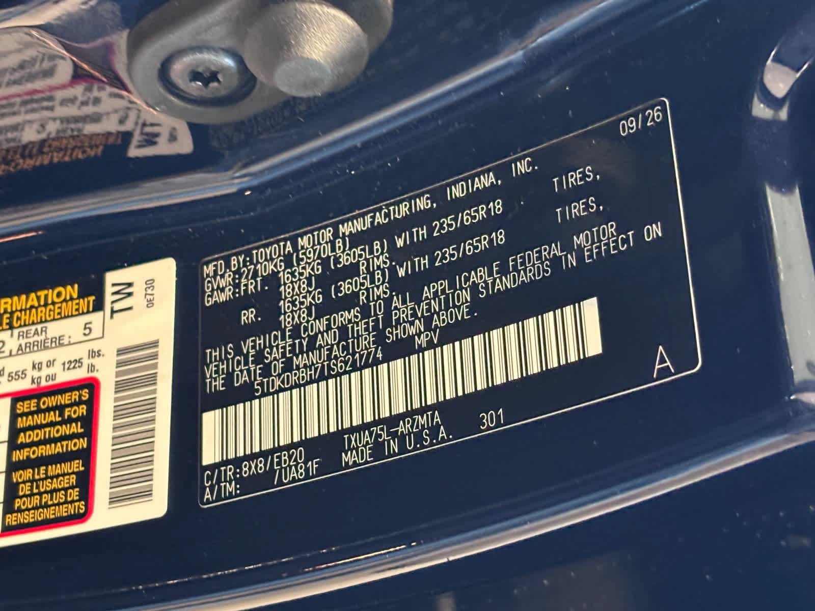 New 2026 Toyota Highlander XLE AWD/4WD image 24