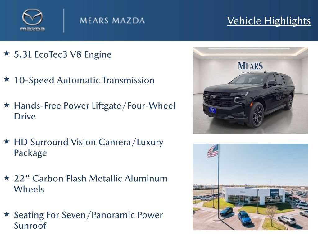 Used 2024 Chevrolet Suburban RST w/ Luxury Package AWD/4WD image 2