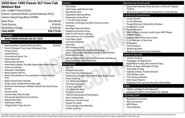 Used 2020 RAM 1500 Classic SLT image 26