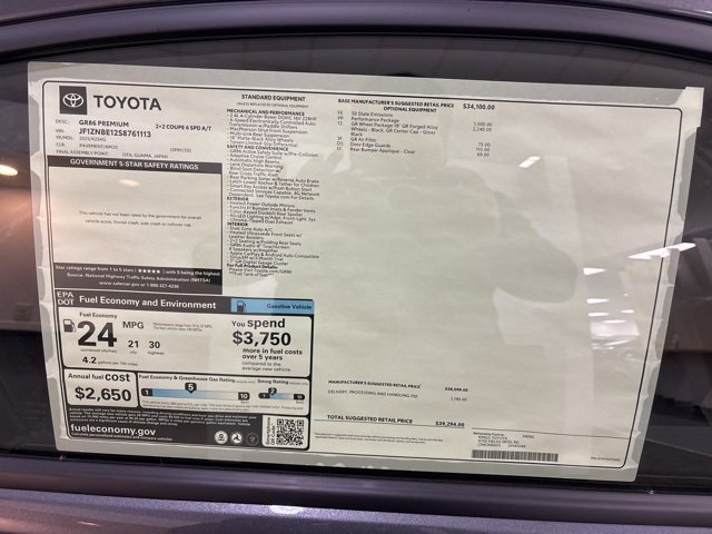 New 2025 Toyota GR86 Premium image 7