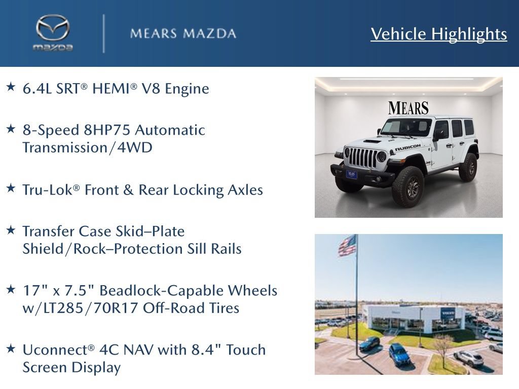 Used 2023 Jeep Wrangler Unlimited Rubicon 392 AWD/4WD image 2