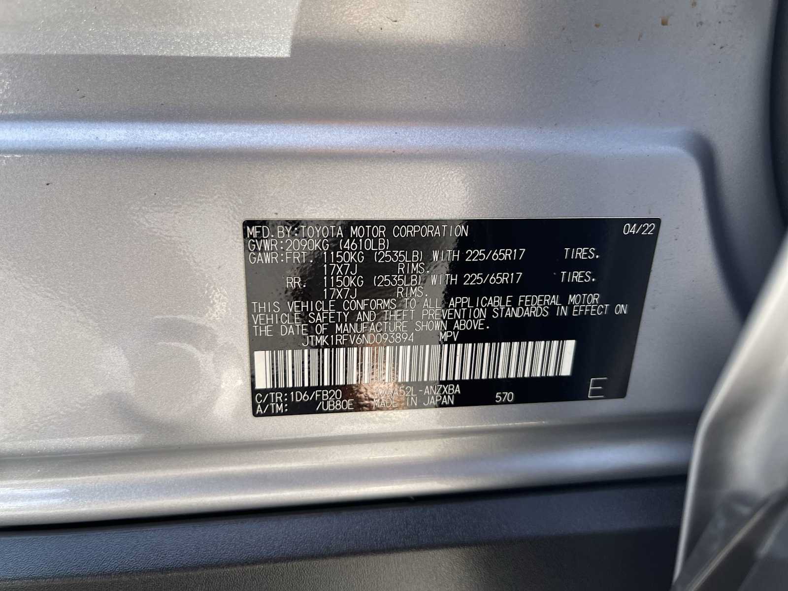 Used 2022 Toyota RAV4 LE FWD image 28