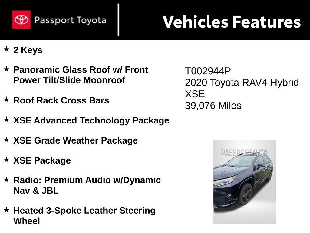Used 2020 Toyota RAV4 XSE AWD/4WD image 9