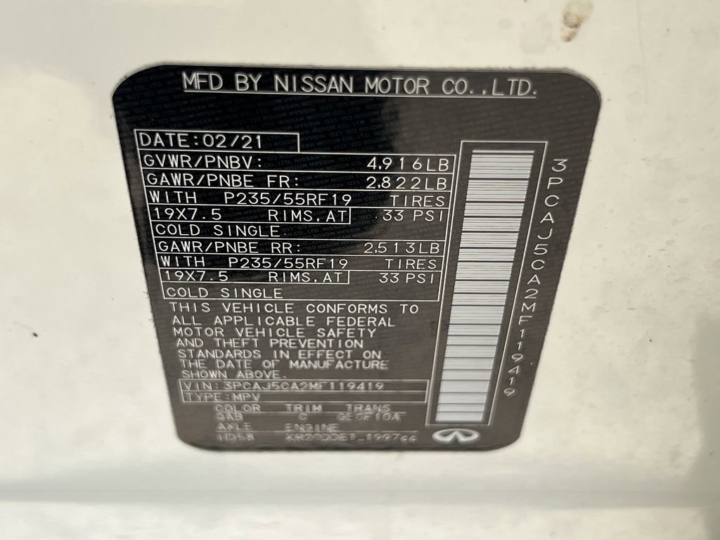 Used 2021 INFINITI QX50 Essential w/ Convenience Package image 31