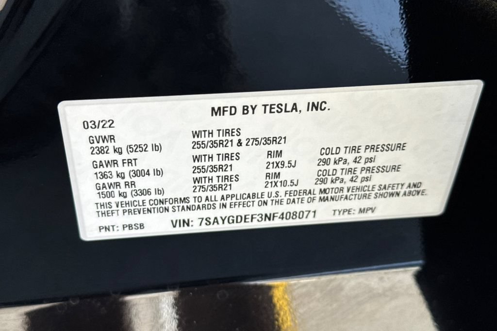 Used 2022 Tesla Model Y Performance AWD/4WD image 33