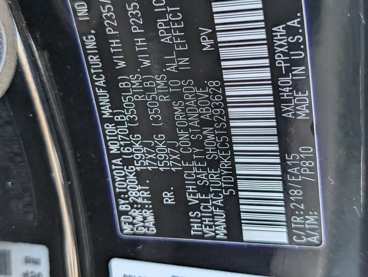 Used 2026 Toyota Sienna XLE FWD image 22