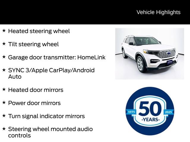 Certified 2020 Ford Explorer Platinum w/ Premium Technology Package image 21