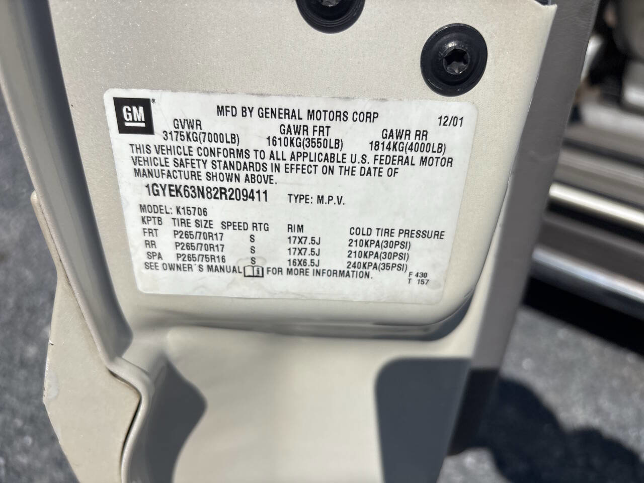 Used 2002 Cadillac Escalade AWD image 20