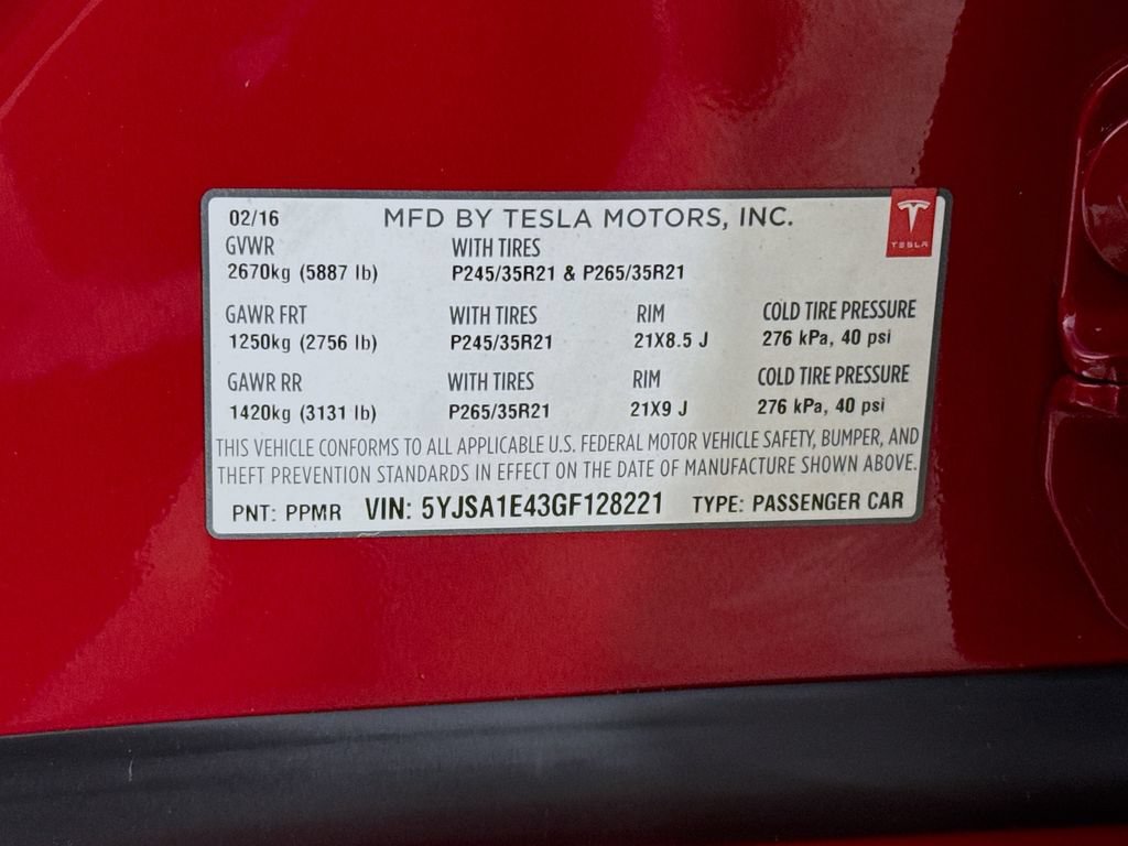 Used 2016 Tesla Model S P100D AWD/4WD image 33