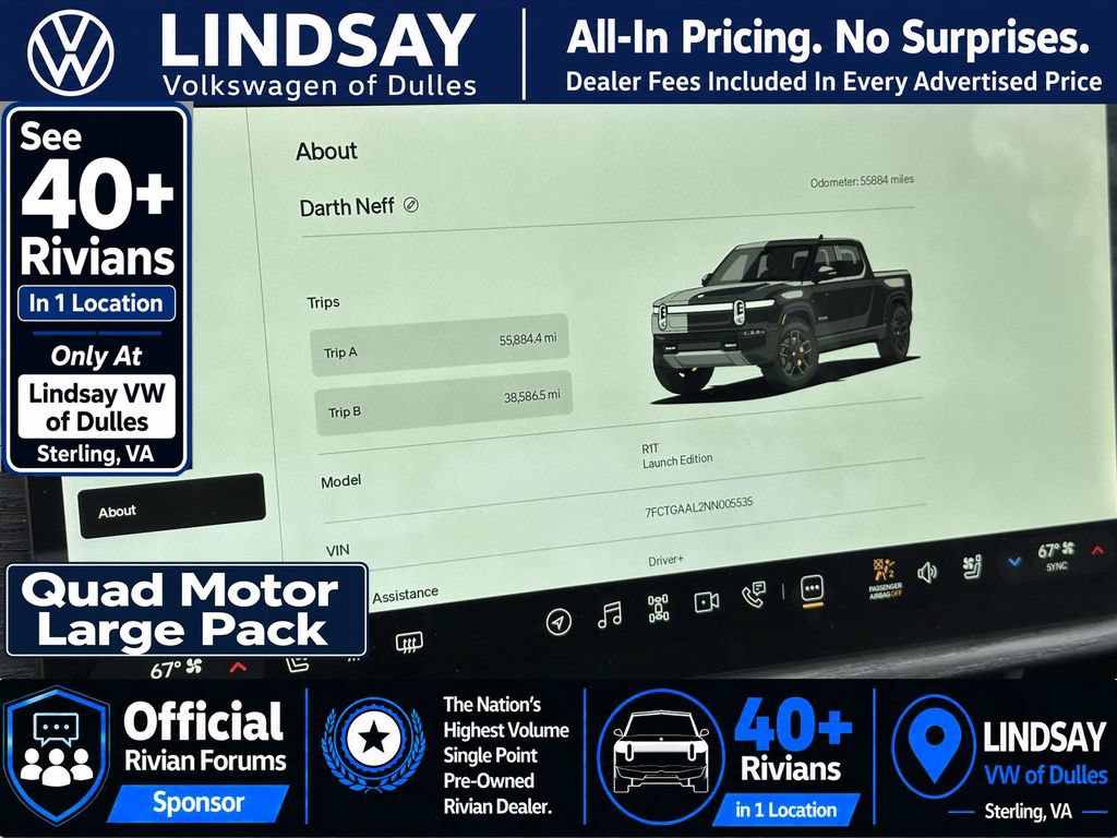 Used 2022 Rivian R1T Launch Edition AWD/4WD image 25