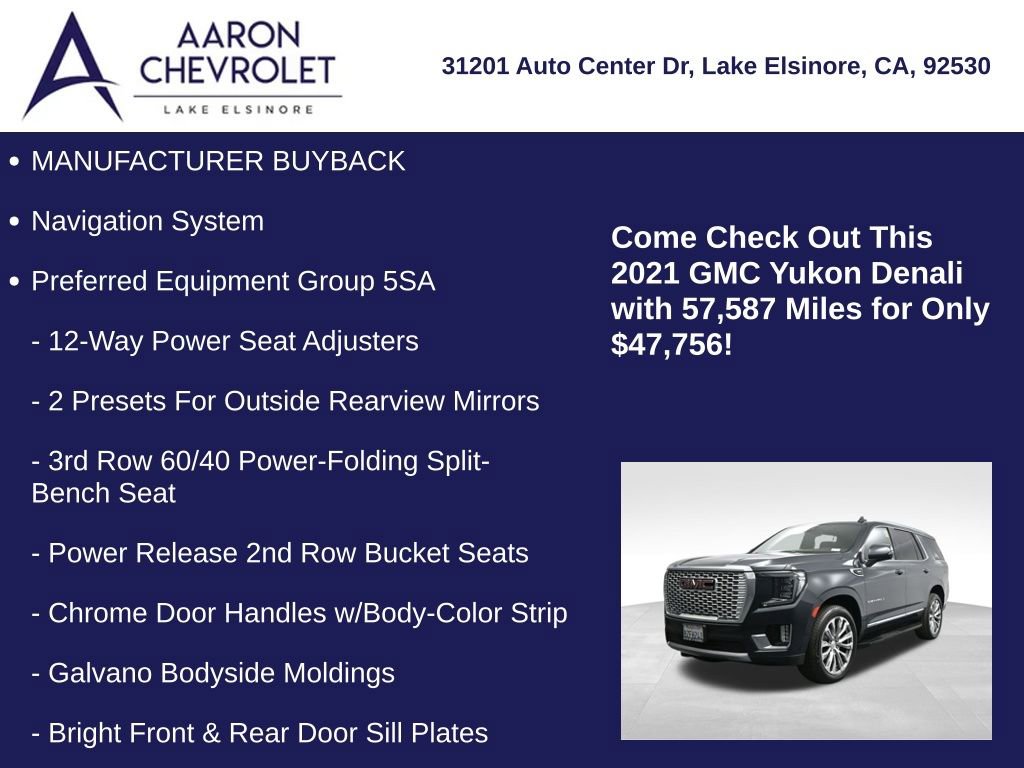 Used 2021 GMC Yukon Denali AWD/4WD image 5