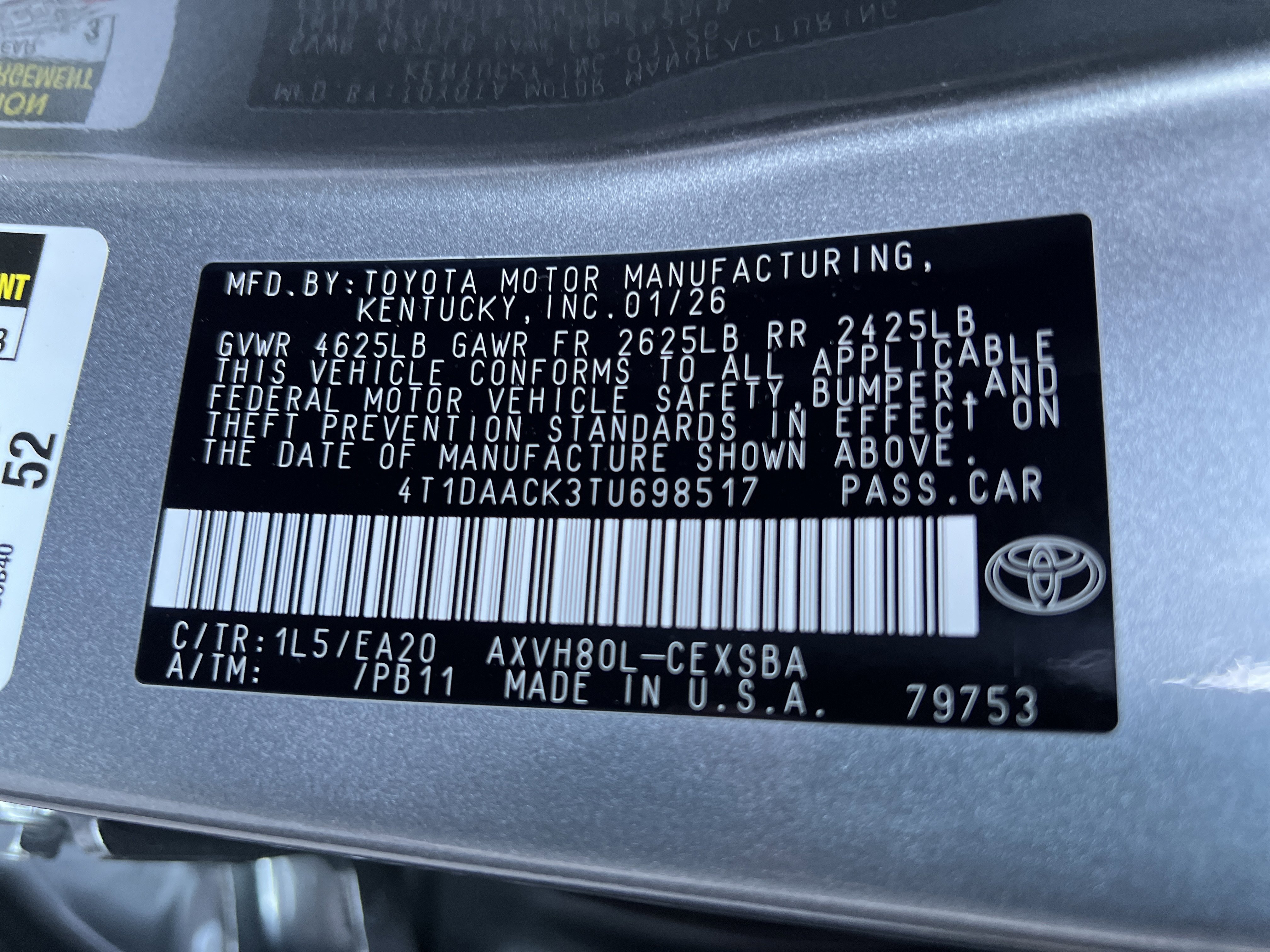 New 2026 Toyota Camry SE image 8