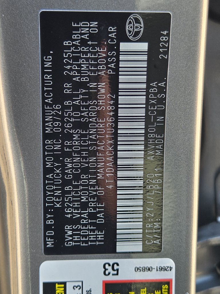 New 2026 Toyota Camry XSE FWD image 22