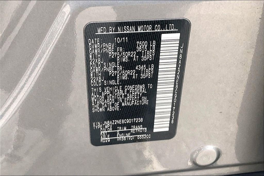 Used 2012 INFINITI QX56 4WD w/ Deluxe Touring Pkg image 16