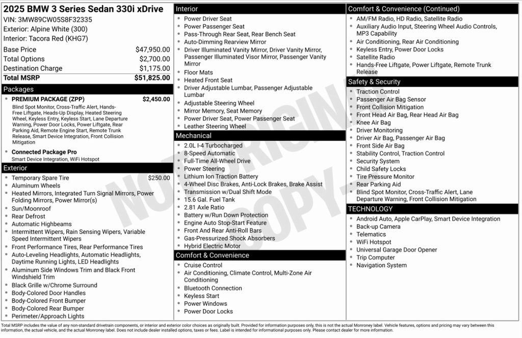 Certified 2025 BMW 330i xDrive Sedan w/ Premium Package image 8