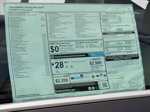 New 2026 BMW 540i xDrive AWD/4WD image 18