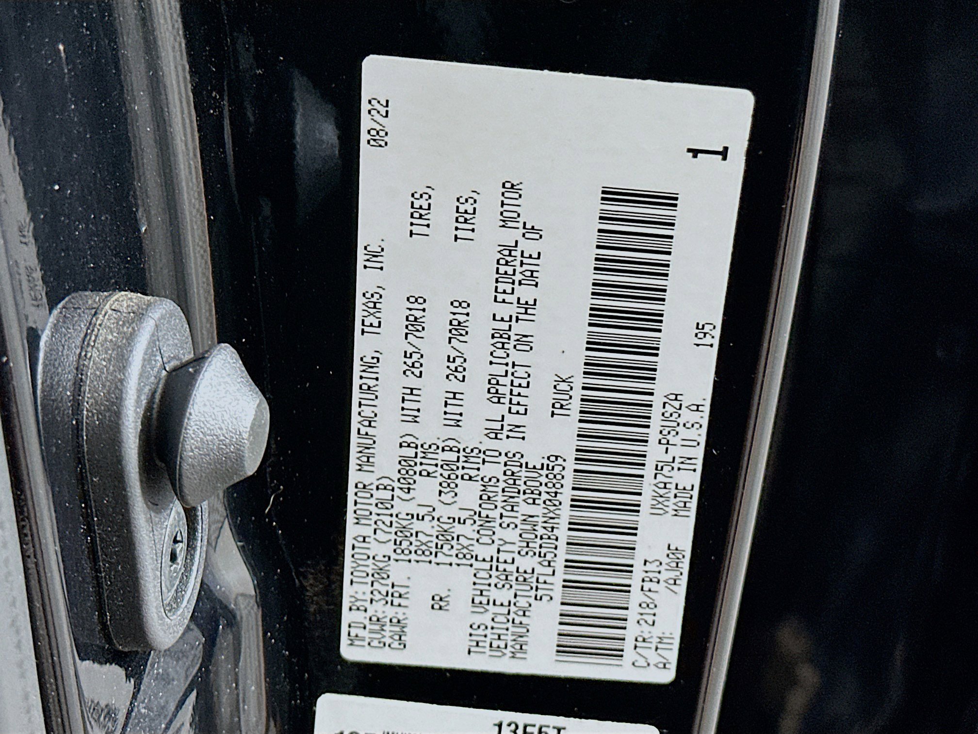 Used 2022 Toyota Tundra SR5 w/ TRD Off-Road Package image 12