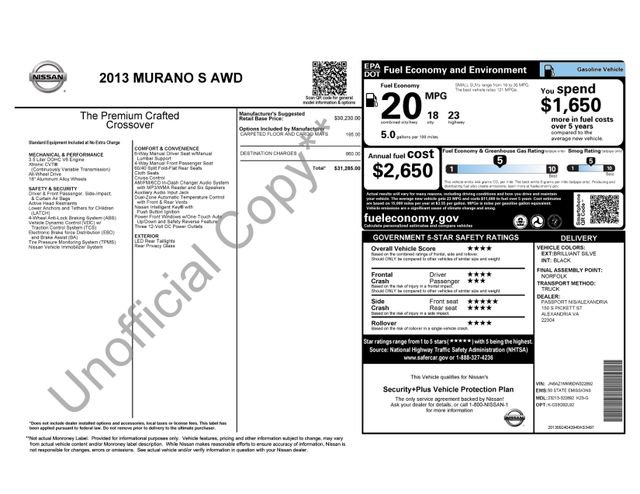 Used 2013 Nissan Murano S image 7