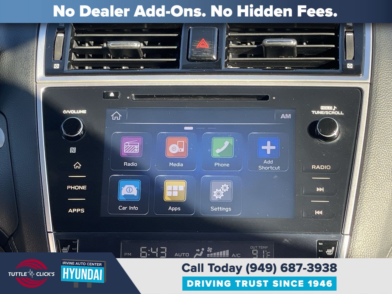 Used 2018 Subaru Outback 2.5i Premium w/ Protection Package #1 AWD/4WD image 14