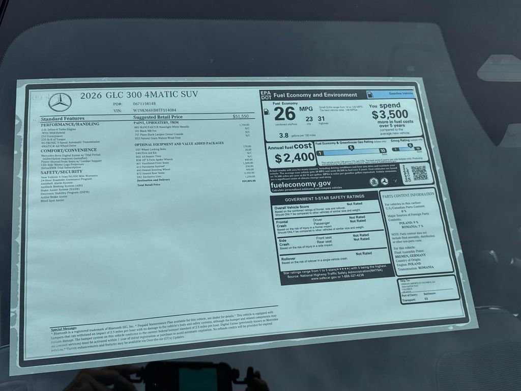 New 2026 Mercedes-Benz GLC 300 4MATIC image 9