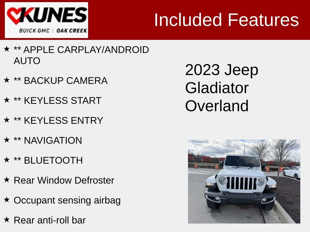 Used 2023 Jeep Gladiator Overland image 2
