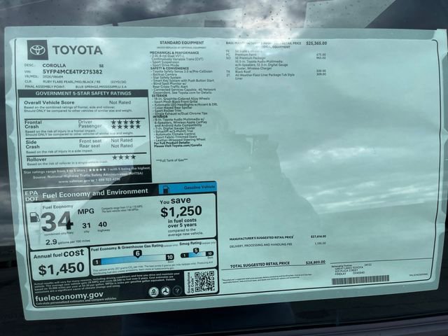 New 2026 Toyota Corolla SE image 16