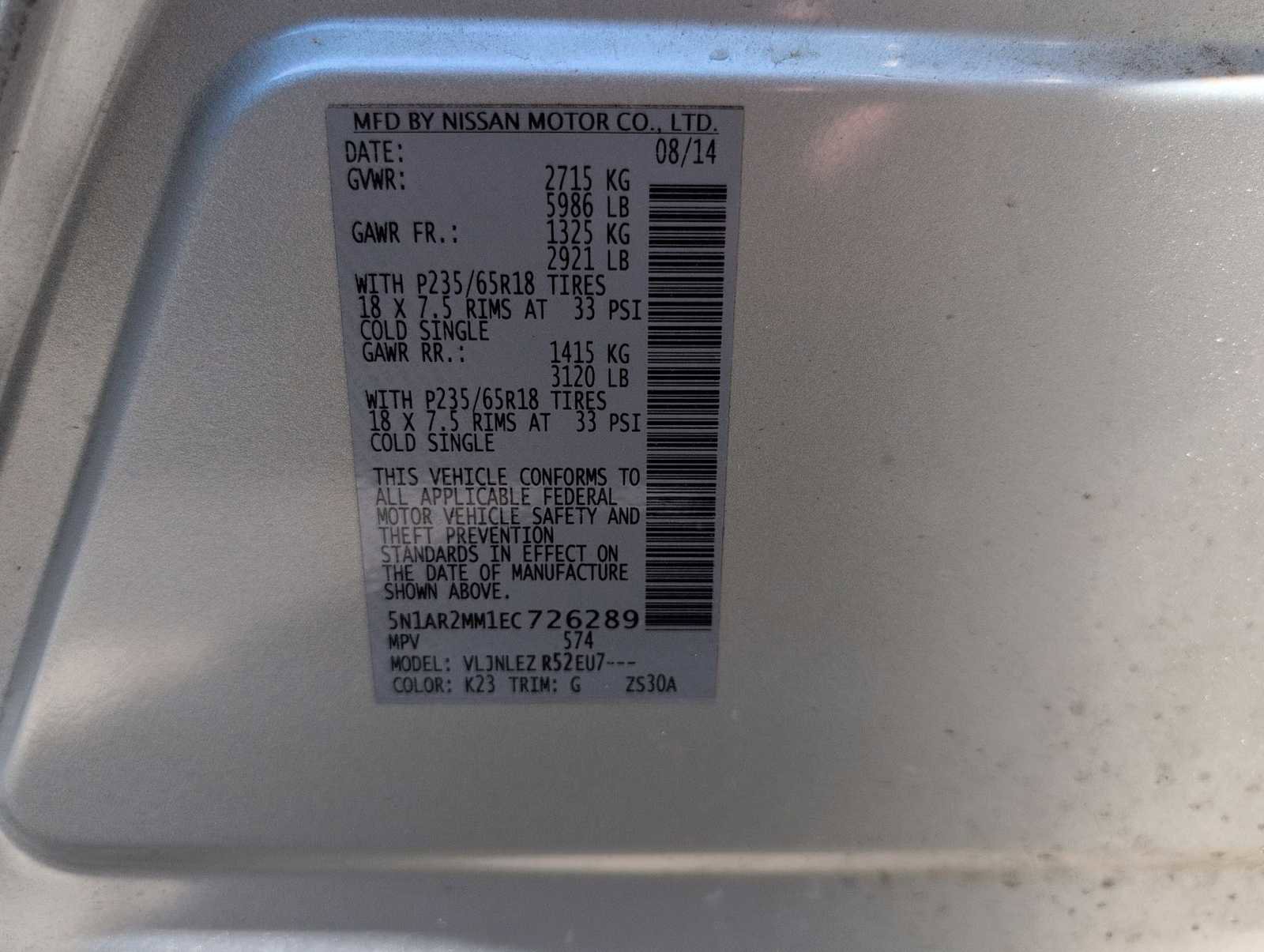 Used 2014 Nissan Pathfinder SV image 33