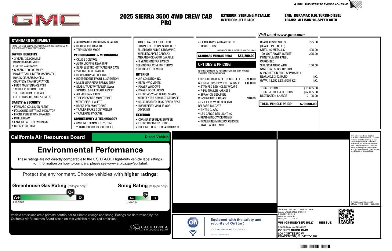 Used 2025 GMC Sierra 3500 Pro AWD/4WD image 3