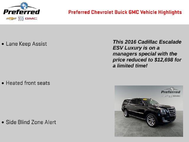 Used 2016 Cadillac Escalade ESV Luxury AWD/4WD image 4