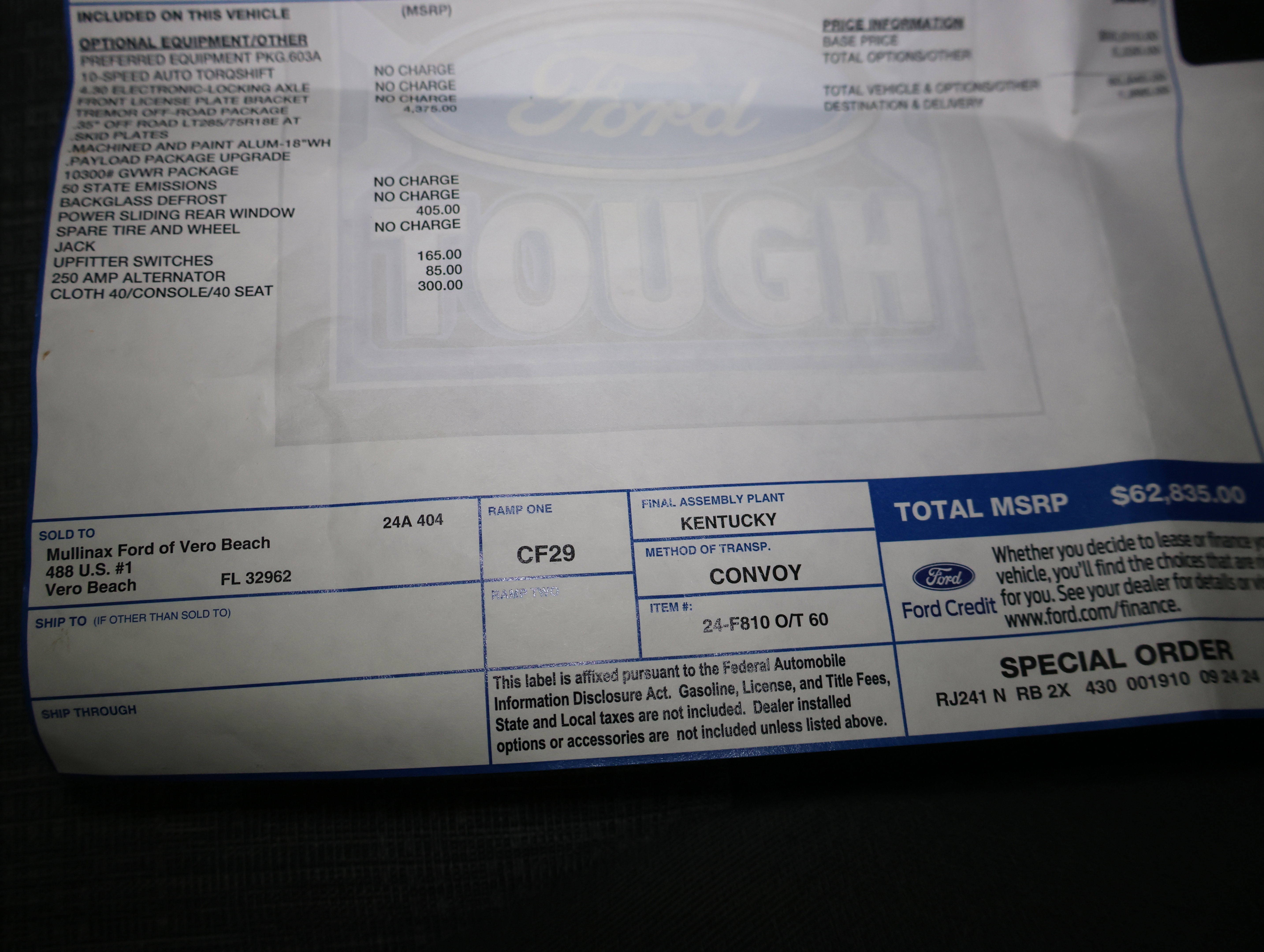 Used 2024 Ford F250 XLT w/ Tremor Off-Road Package image 57