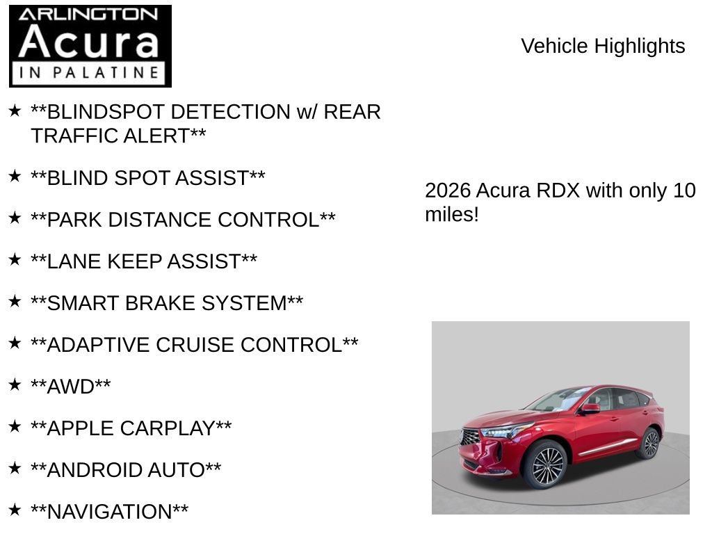New 2026 Acura RDX w/ Advance Package AWD/4WD image 7