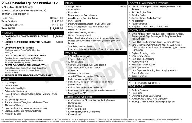 Used 2024 Chevrolet Equinox Premier AWD/4WD image 7