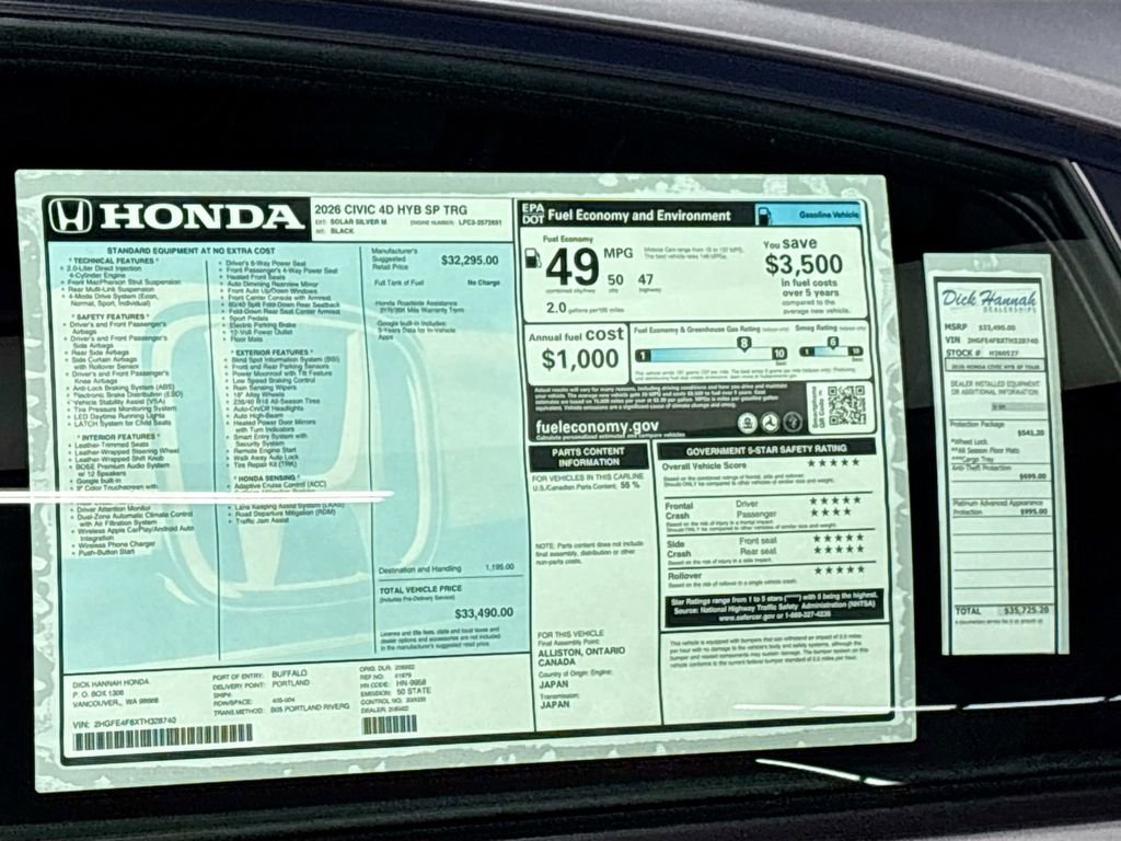 New 2026 Honda Civic Sport Touring image 25