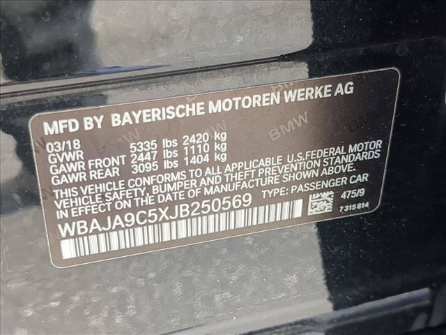 Used 2018 BMW 530e RWD image 26