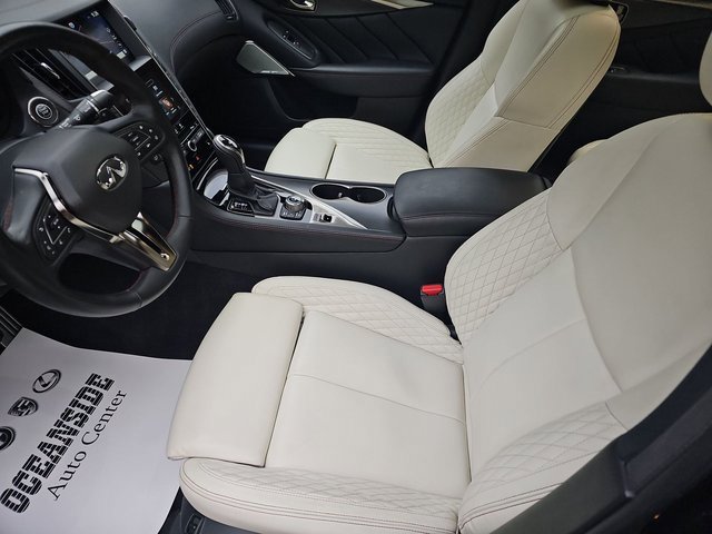 Used 2023 INFINITI Q50 Red Sport 400 w/ Black Opal Edition image 2